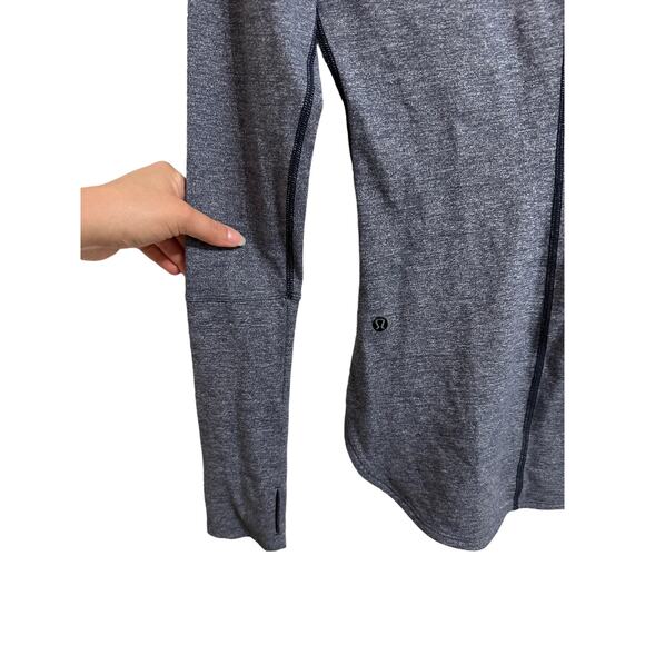 Lululemon Awesoma Henley heathered blue size 4 - Picture 5 of 6